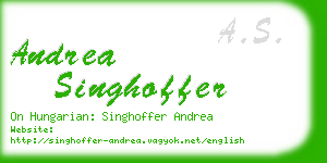 andrea singhoffer business card